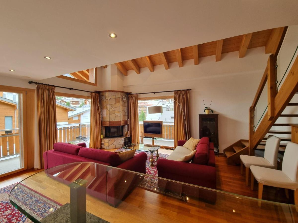 Chalet Haus Perla Saas-Fee Bagian luar foto