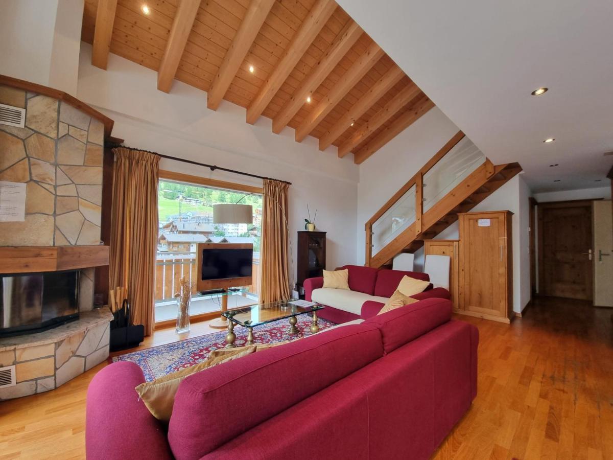 Chalet Haus Perla Saas-Fee Bagian luar foto