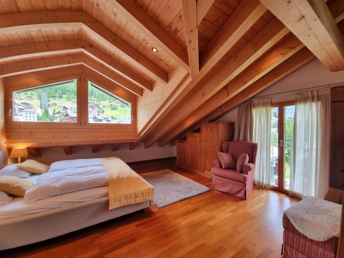 Chalet Haus Perla Saas-Fee Bagian luar foto