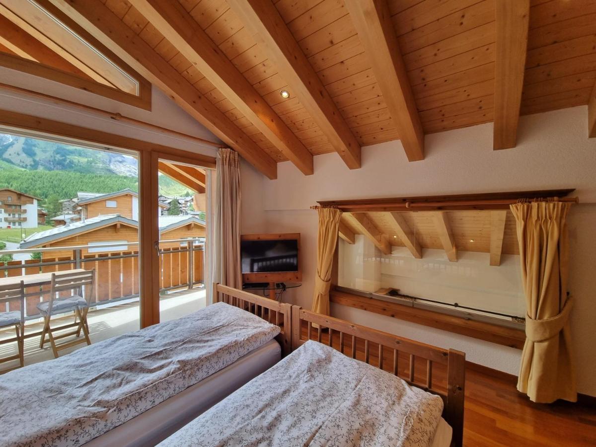 Chalet Haus Perla Saas-Fee Bagian luar foto