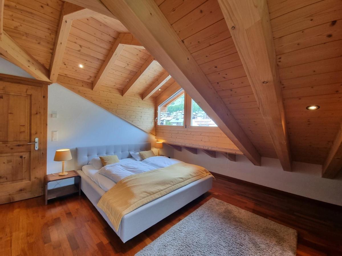 Chalet Haus Perla Saas-Fee Bagian luar foto