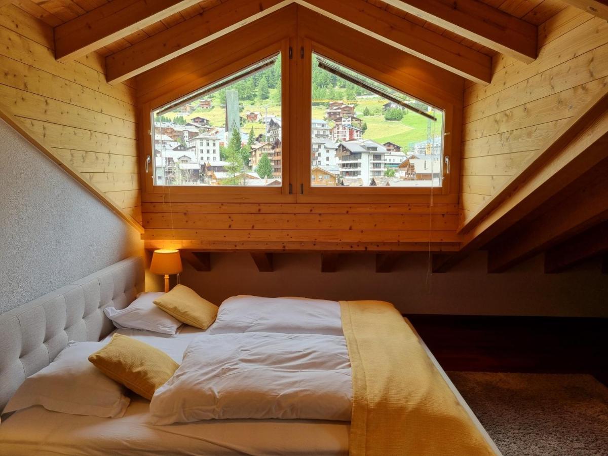 Chalet Haus Perla Saas-Fee Bagian luar foto